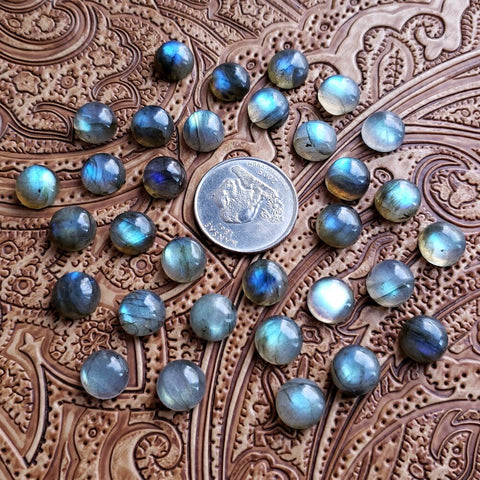 10mm Labradorite Round Cab (1 pc)