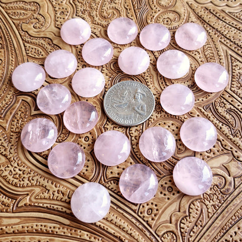 16mm Rose Quartz Round Cab (1 pc)