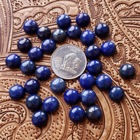 10mm Lapis Lazuli Round Cab (1 pc)